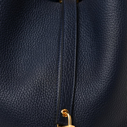 Hermes Taurillon Clemence Picotin Lock 22 MM Bleu Nuit 12 of 18