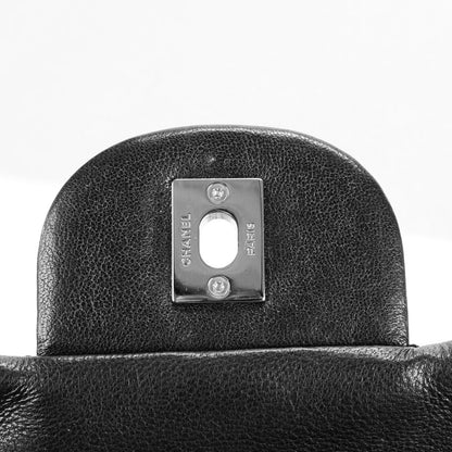 Chanel Washed Lambskin Quilted Jumbo Single Flap Bijoux Chain Black 5 of 8