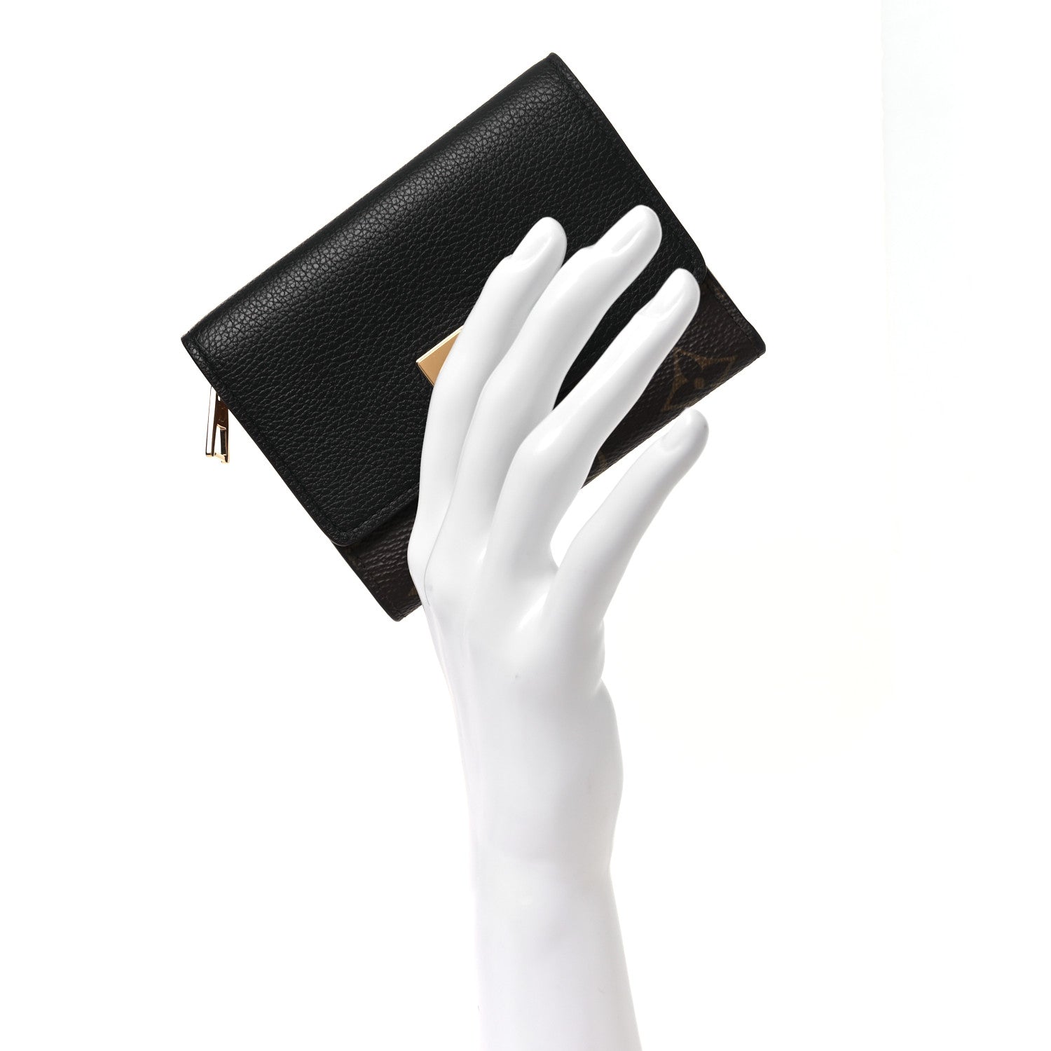 Louis Vuitton Monogram Victorine On My Side Wallet Black 2 of 7