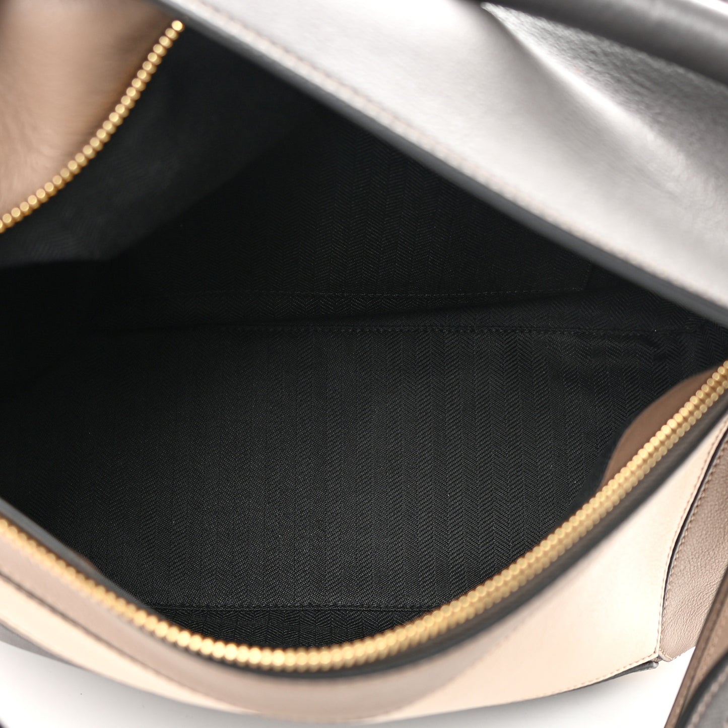 Calfskin Medium Puzzle Bag Brown Dark Taupe