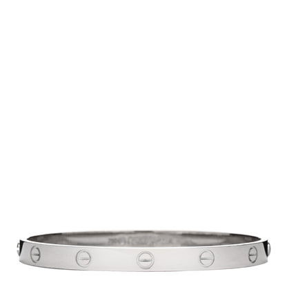Cartier 18K White Gold LOVE Bracelet 19 1 of 4