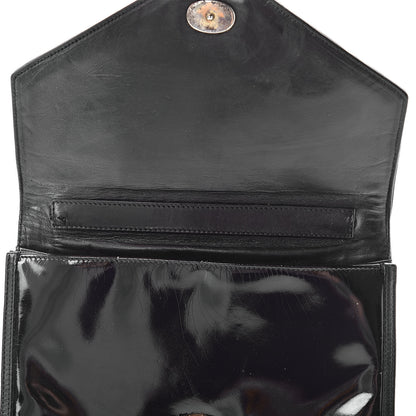 Chanel Patent Envelope CC Clutch Black 9 of 17