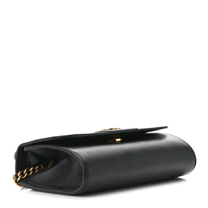 Gucci Wonka Grain Calfskin Mini Diana Bamboo Top Handle Shoulder Bag Black 4 of 11