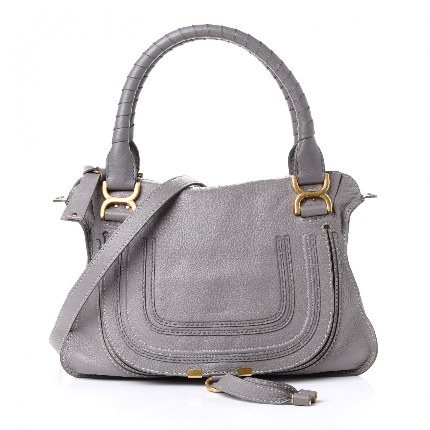 Chloe Calfskin Medium Marcie Satchel Cashmere Grey 1 of 4