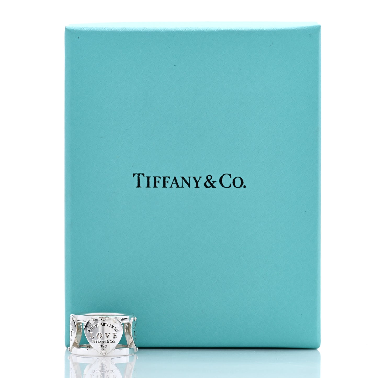 Sterling Silver Return to Tiffany Heart Wide Band Ring 47 4