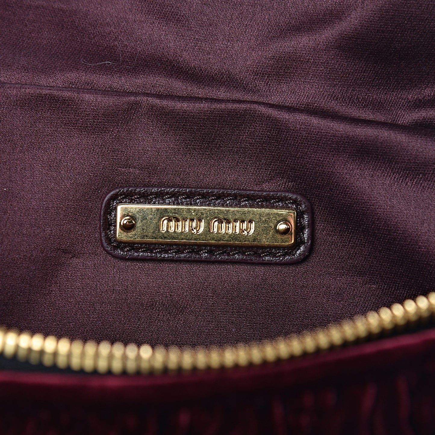 Velluto Matelasse Rider Belt Bag Bordeaux