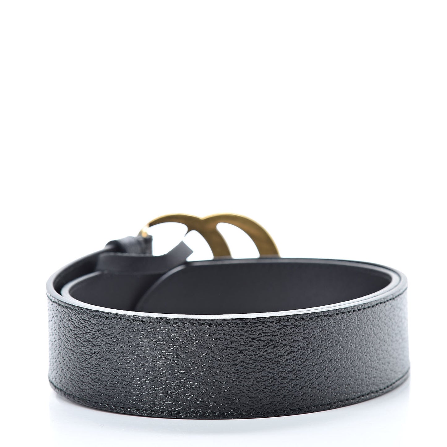 Textured Calfskin Double G 40mm Belt 85 34 Black
