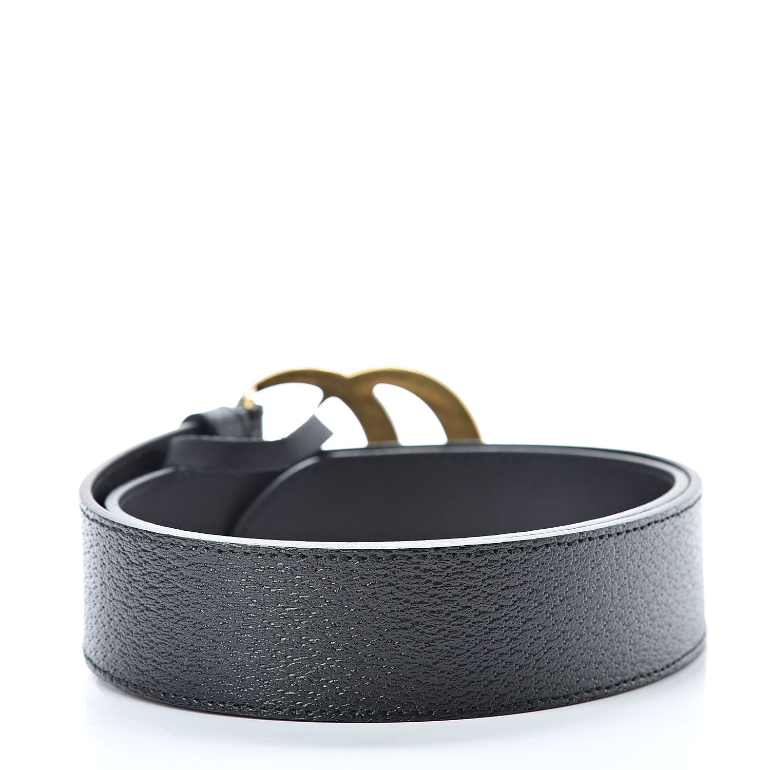 Gucci Textured Calfskin Double G 40mm Belt 85 34 Black 3 of 7
