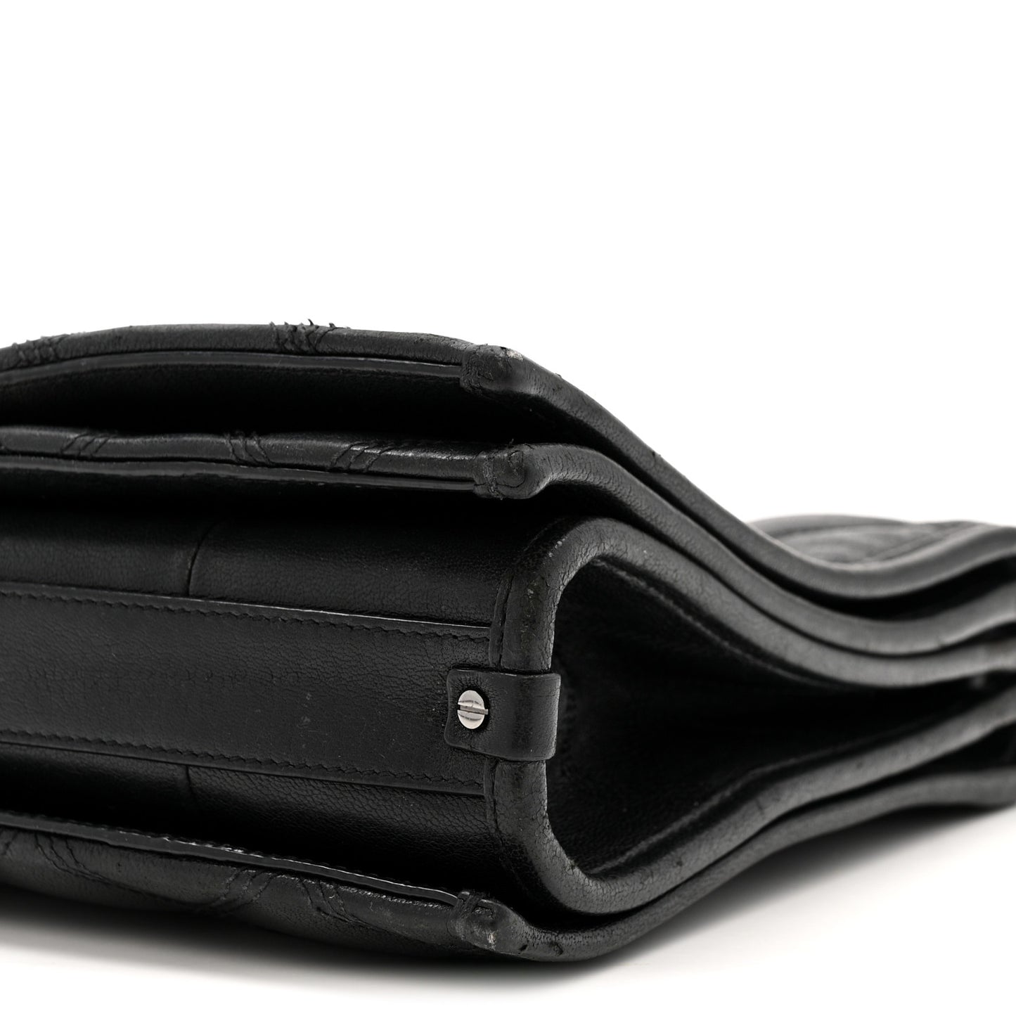 Lambskin Quilted Small Becky Chain Bag Black