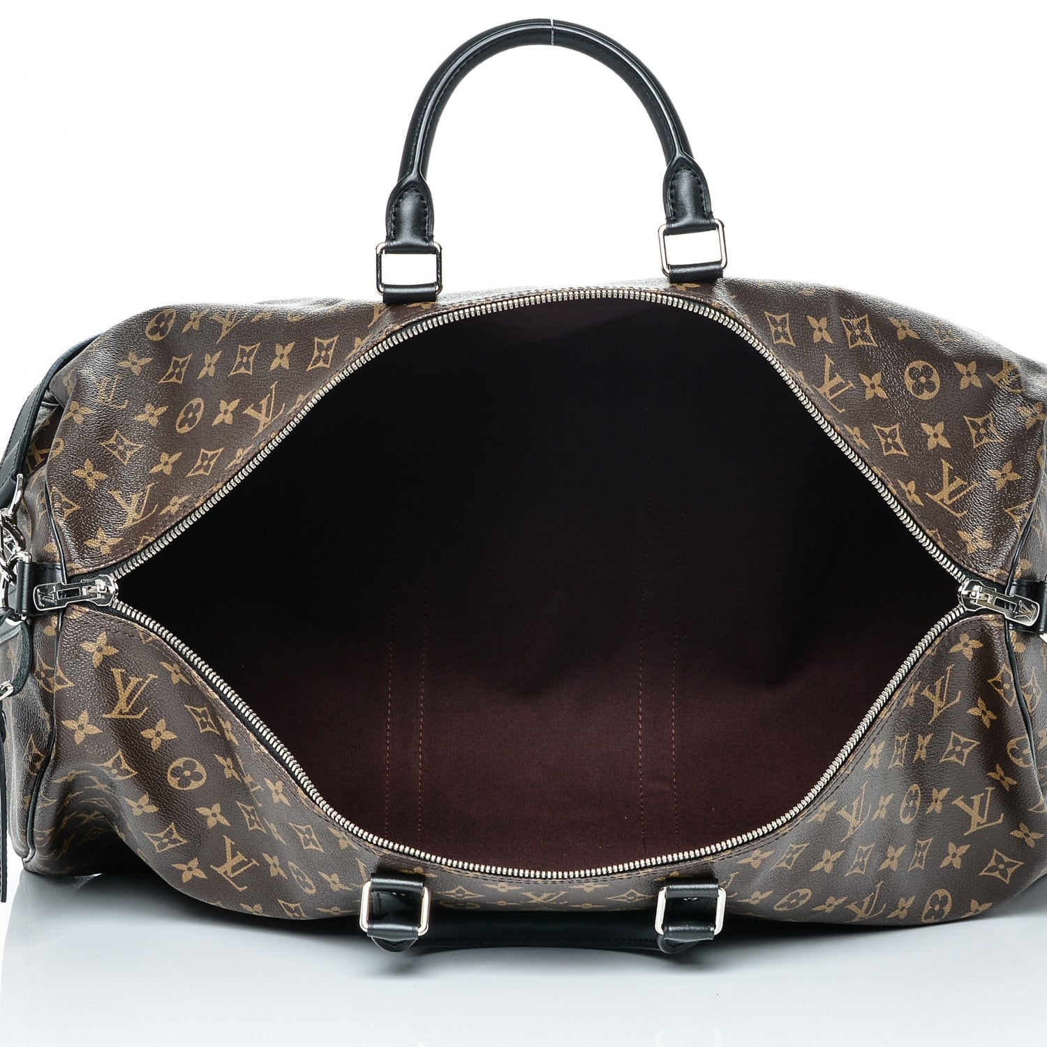 Louis Vuitton Monogram Macassar Keepall Bandouliere 55 7 of 8