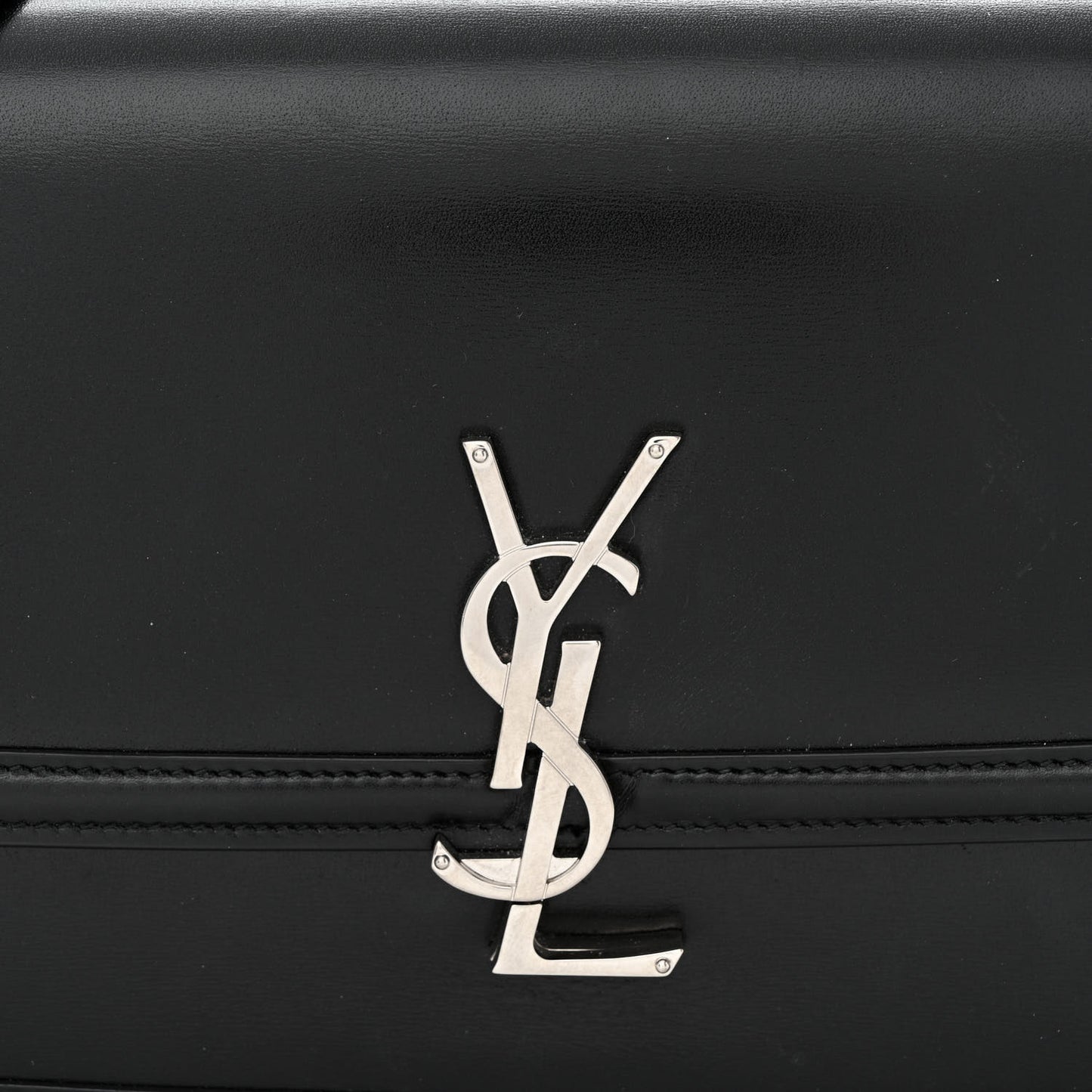 Box Calfskin Monogram Medium Solferino Satchel Black