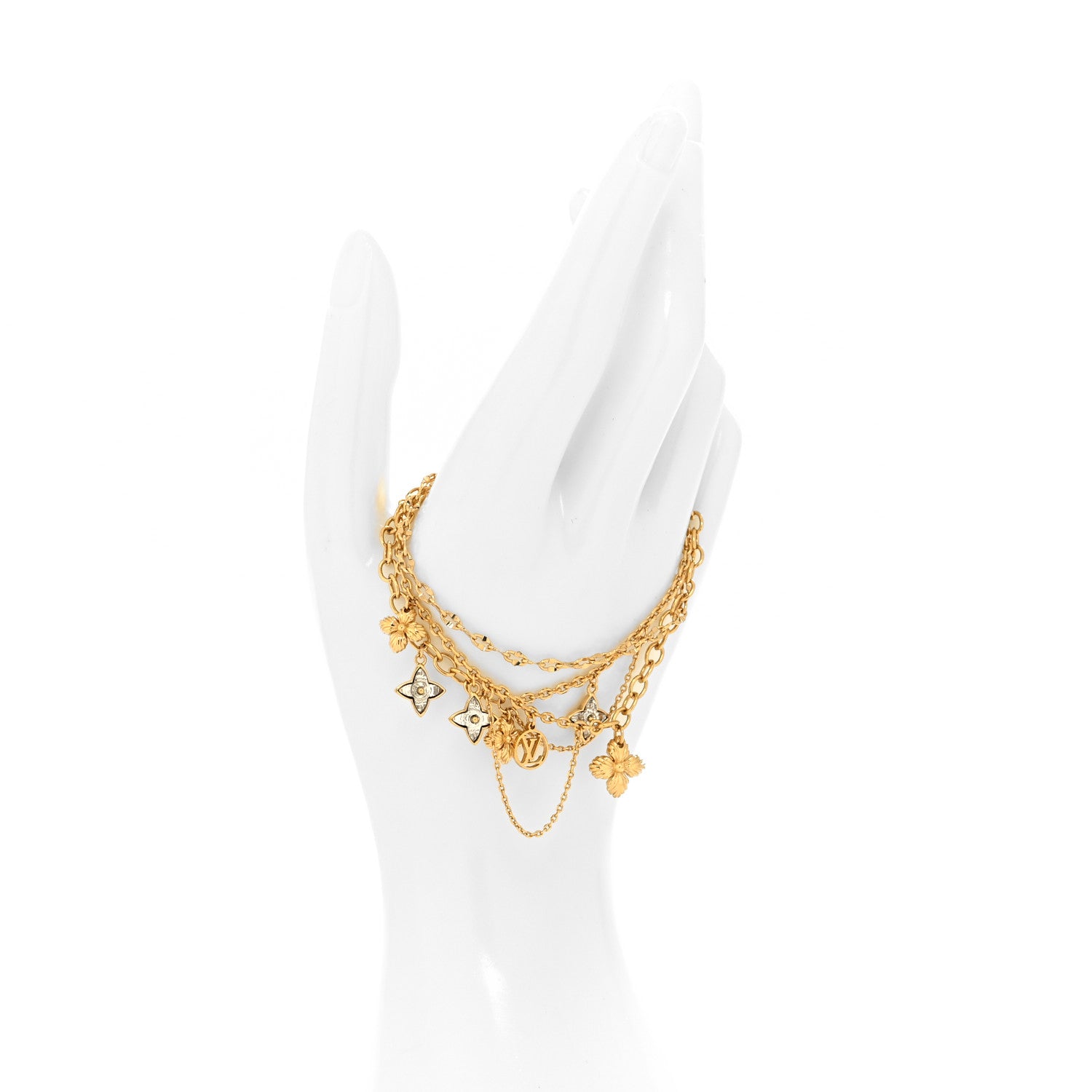 Louis Vuitton Blooming Strass Bracelet Gold 2 of 6