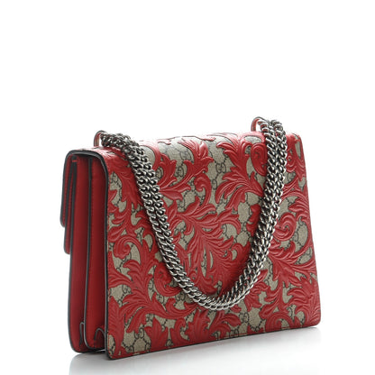 Gucci GG Supreme Monogram Arabesque Medium Dionysus Shoulder Bag Hibiscus Red 3 of 7