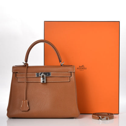 Hermes Togo Kelly Retourne 28 Gold 31 of 31
