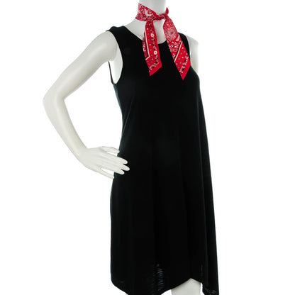 Hermes Silk Peuple Du Vent Bandana Twilly Rouge Noir Blanc 2 of 6