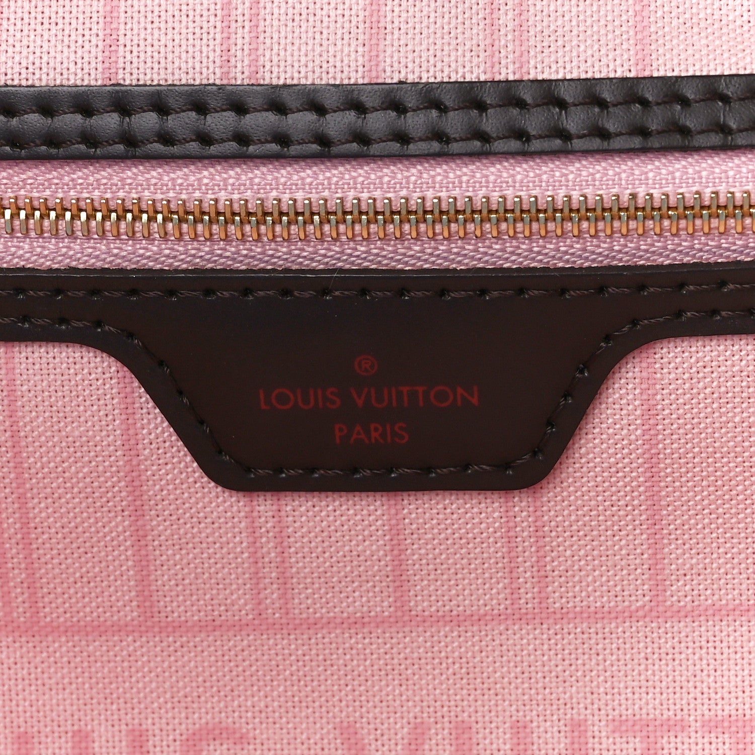 Louis Vuitton Damier Ebene Neo Neverfull MM Rose Ballerine 7 of 14
