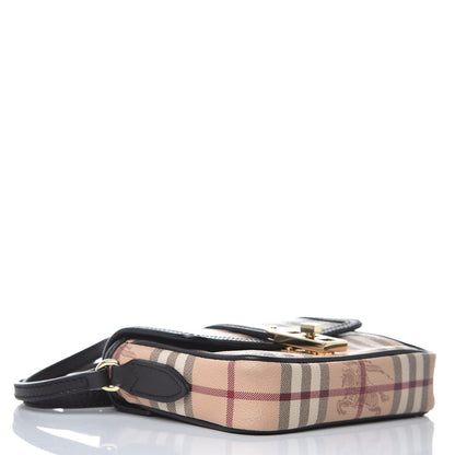 Burberry Haymarket Check Crossbody Black 4 of 9