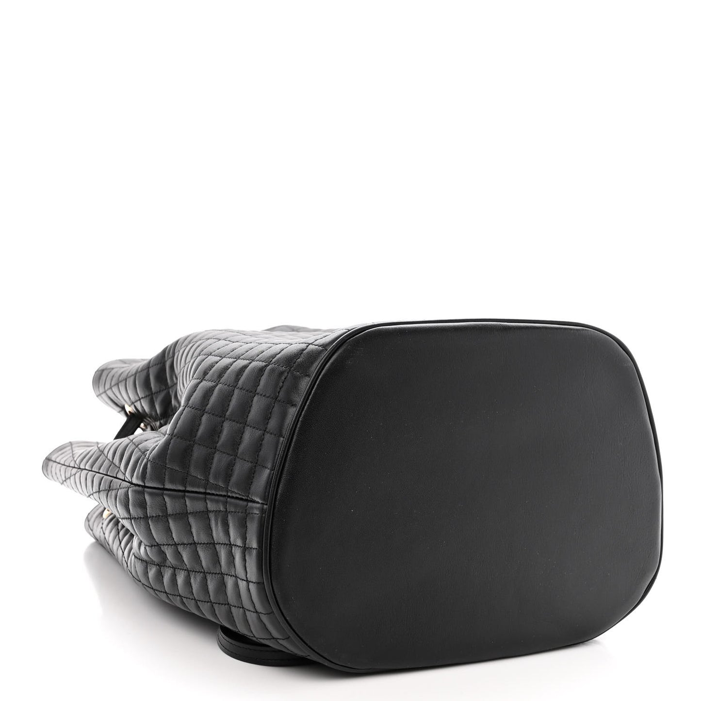 Calfskin Quilted Small C Backpack Black