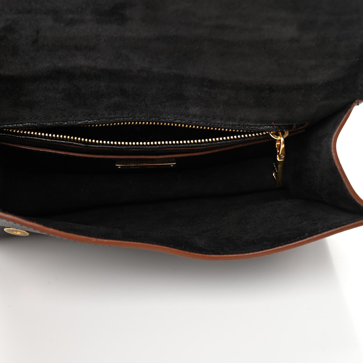 Miu Miu Goatskin Madras Soft Calf Crystal Embellished Shoulder Bag Black 5 of 9