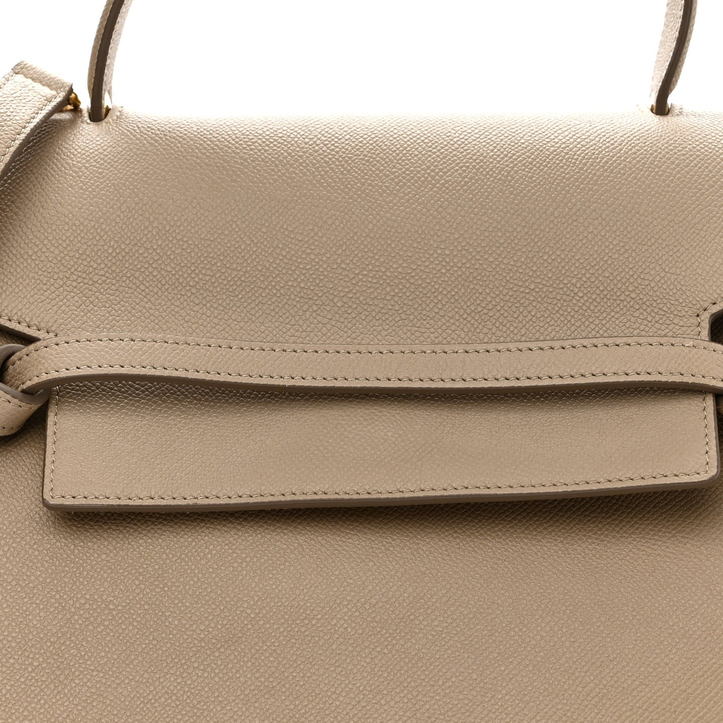 Grained Calfskin Mini Belt Bag Light Taupe