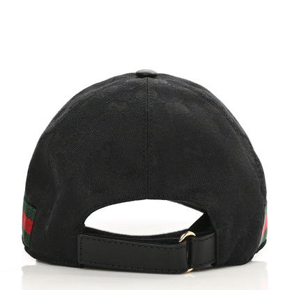 Gucci Monogram Web Baseball Hat S Black 5 of 8