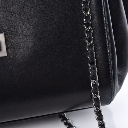 Chanel Lambskin Chocolate Bar Accordion Mademoiselle Flap Black 10 of 16