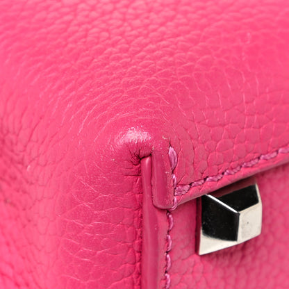 MCM Grained Calfskin X-Mini Milla Tote Beetroot Pink 16 of 16