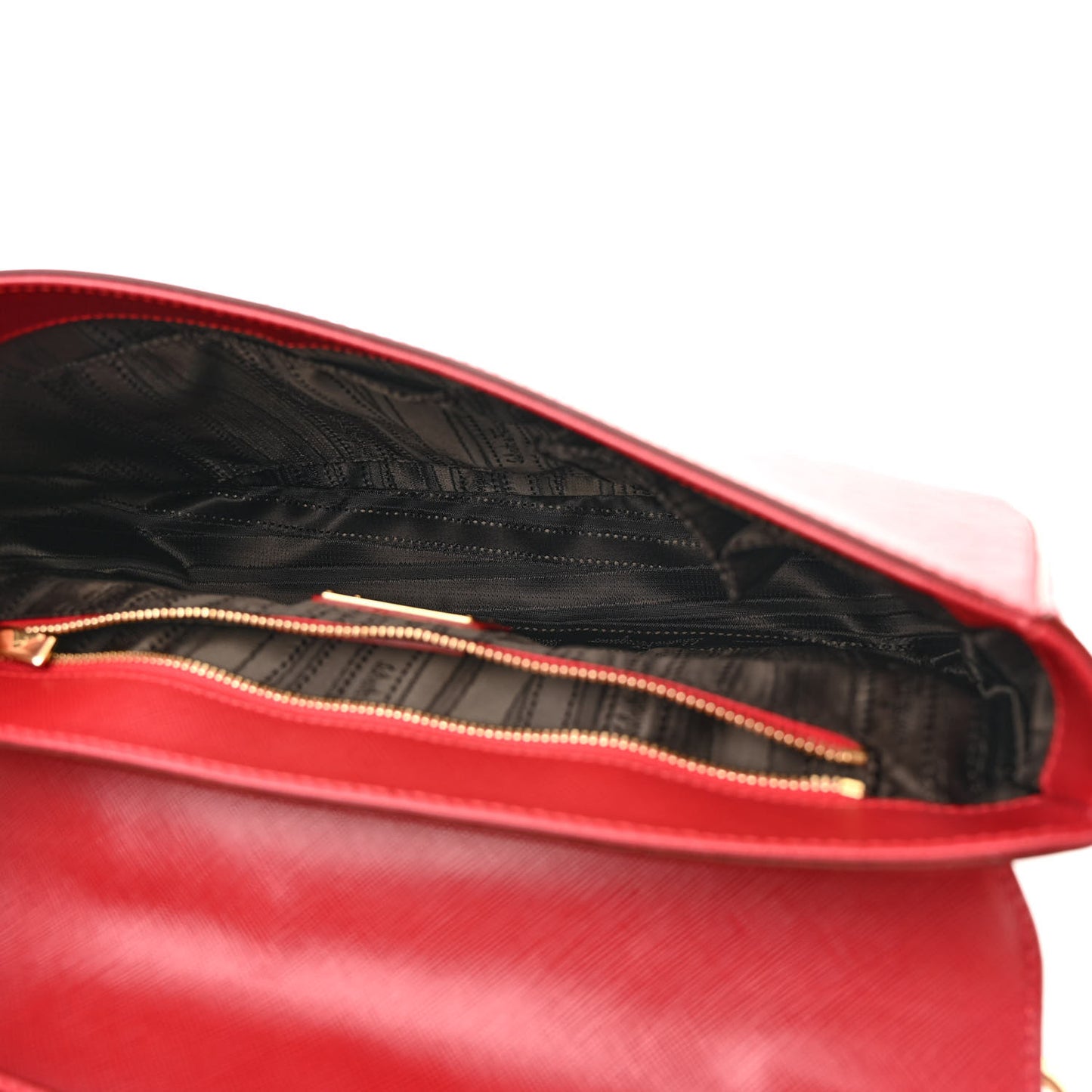 Hammered Calfskin Gancini Bree Flap Rosso
