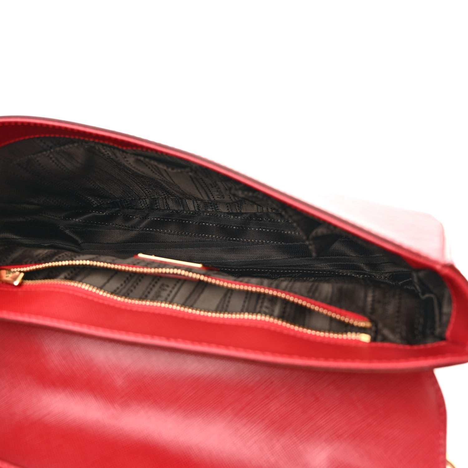 Salvatore Ferragamo Hammered Calfskin Gancini Bree Flap Rosso 5 of 11