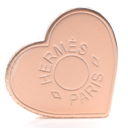 Hermes Rose Gold Plated Brass Mini Coeur Twilly Scarf Ring 3 of 5
