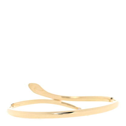 Tiffany 18K Yellow Gold Diamond Elsa Peretti Snake Bangle Bracelet 3 of 4