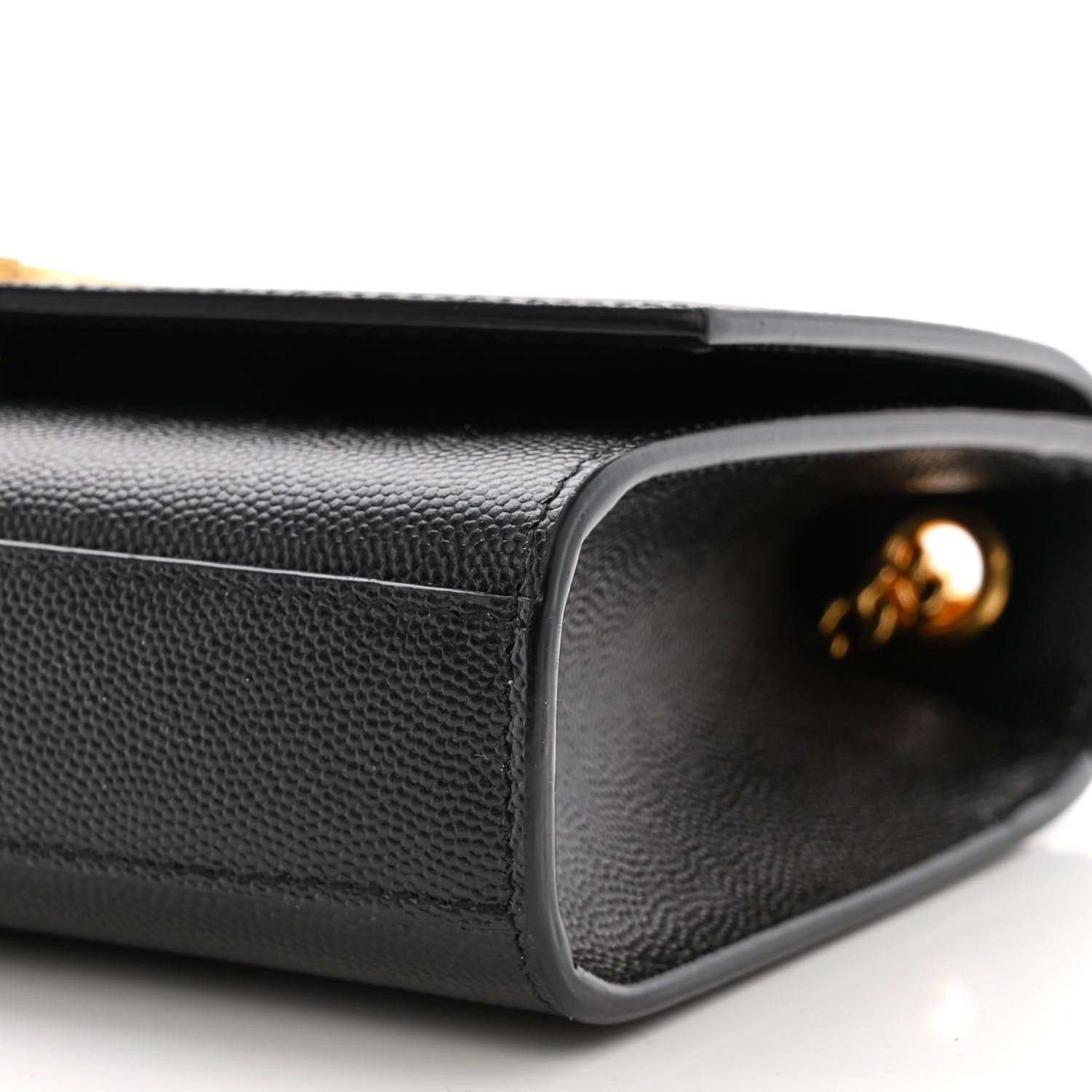 Saint Laurent Grain De Poudre Small Monogram Kate Satchel Black 10 of 12