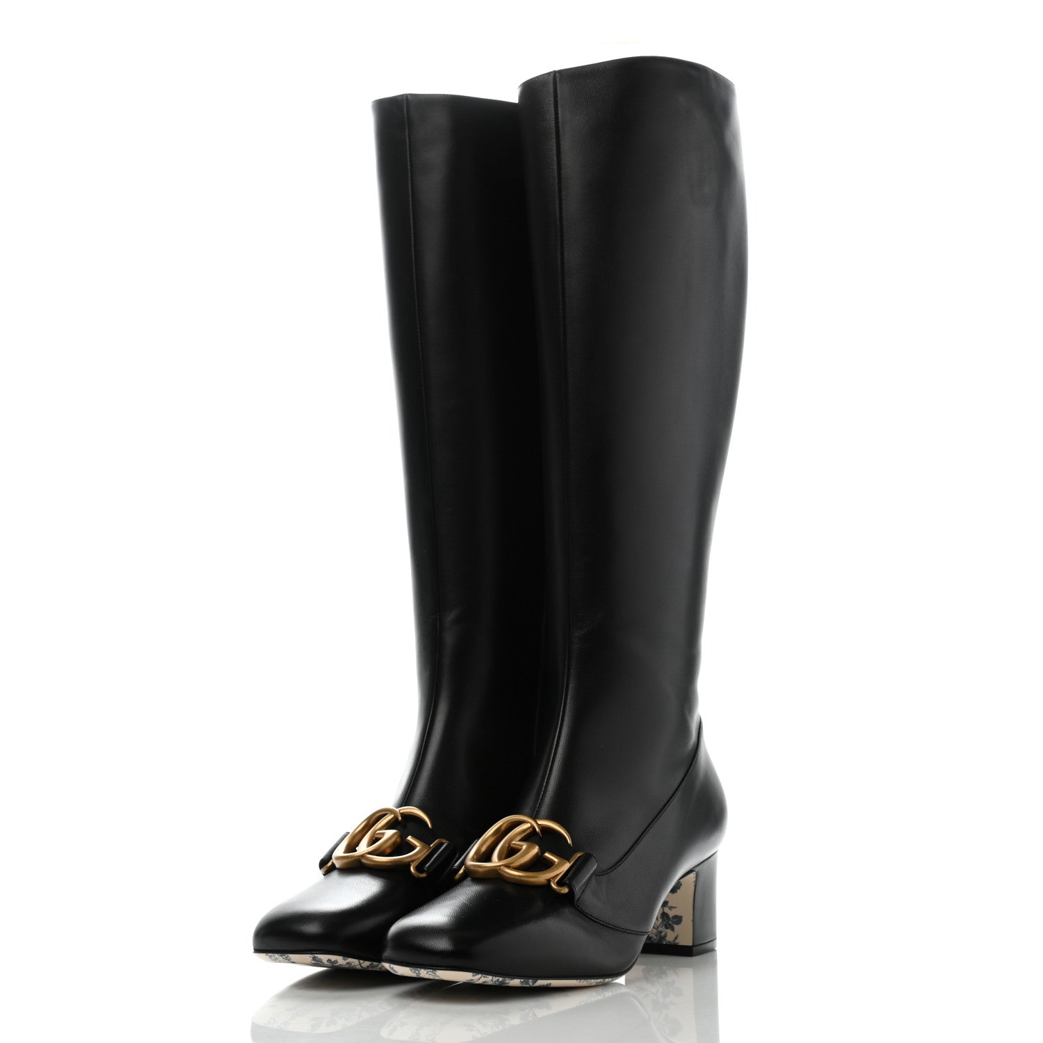 Gucci Malaga Kid GG Victoire 55mm Boots 39 Black 3 of 9