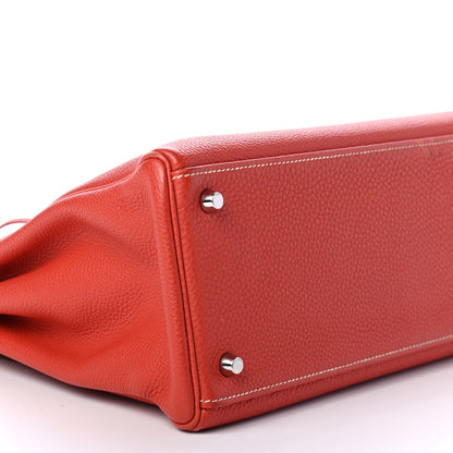 Hermes Togo Kelly Retourne 35 Sanguine 8 of 13