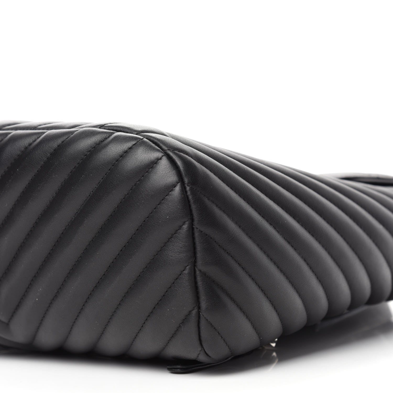Chanel Calfskin Chevron Quilted Large Urban Spirit Backpack Black 7 of 11