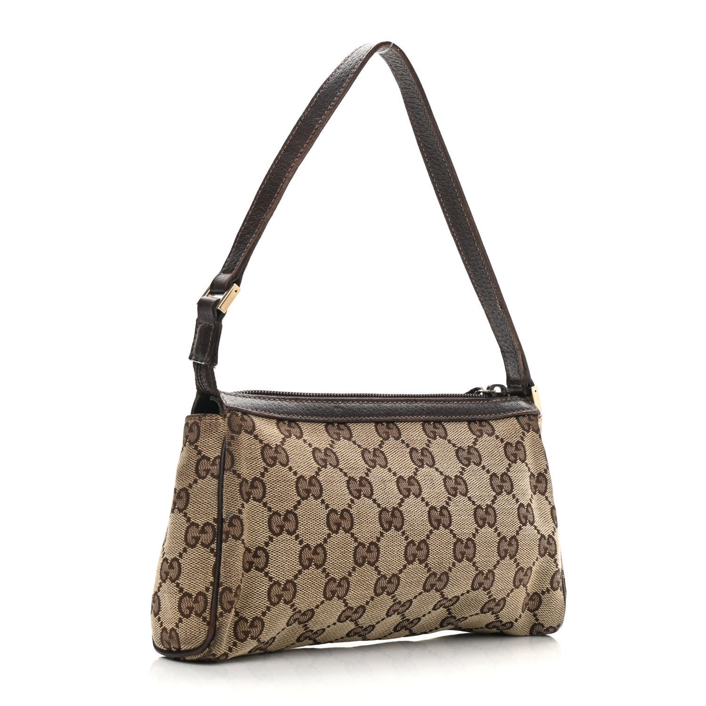 Monogram D Ring Cosmetic Case Brown