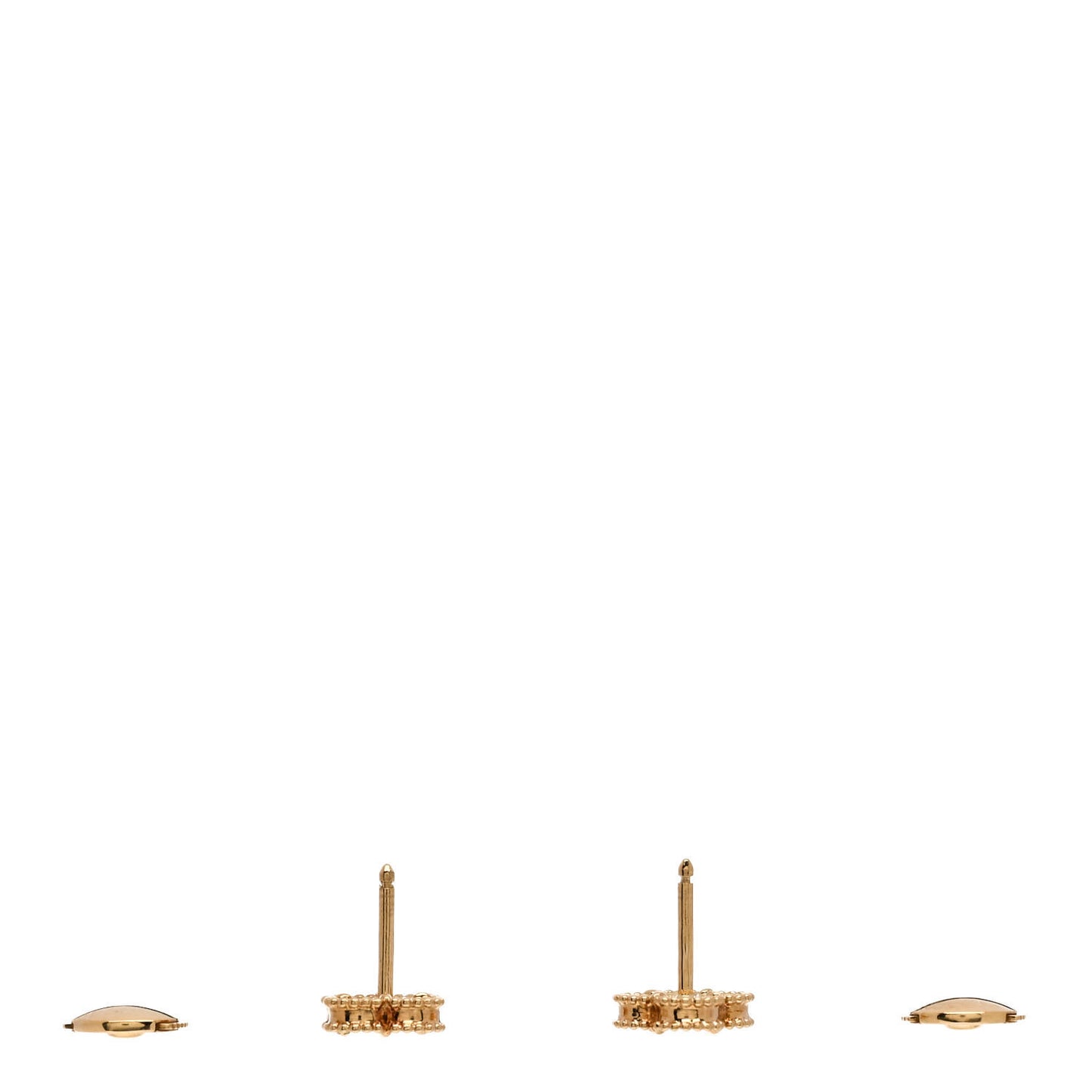 18K Yellow Gold Black Onyx Sweet Alhambra Earrings