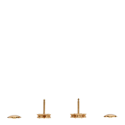 Van Cleef & Arpels 18K Yellow Gold Black Onyx Sweet Alhambra Earrings 3 of 4