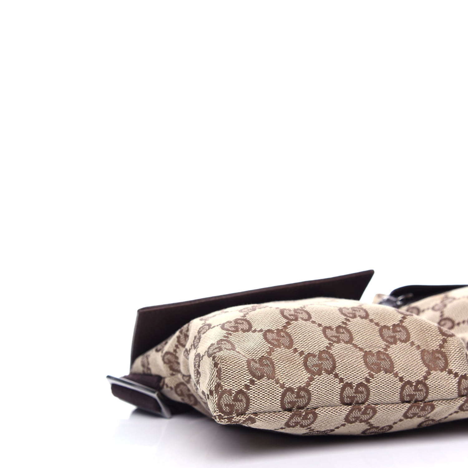 Gucci GG Monogram Double Pocket Belt Bag Dark Brown 9 of 12