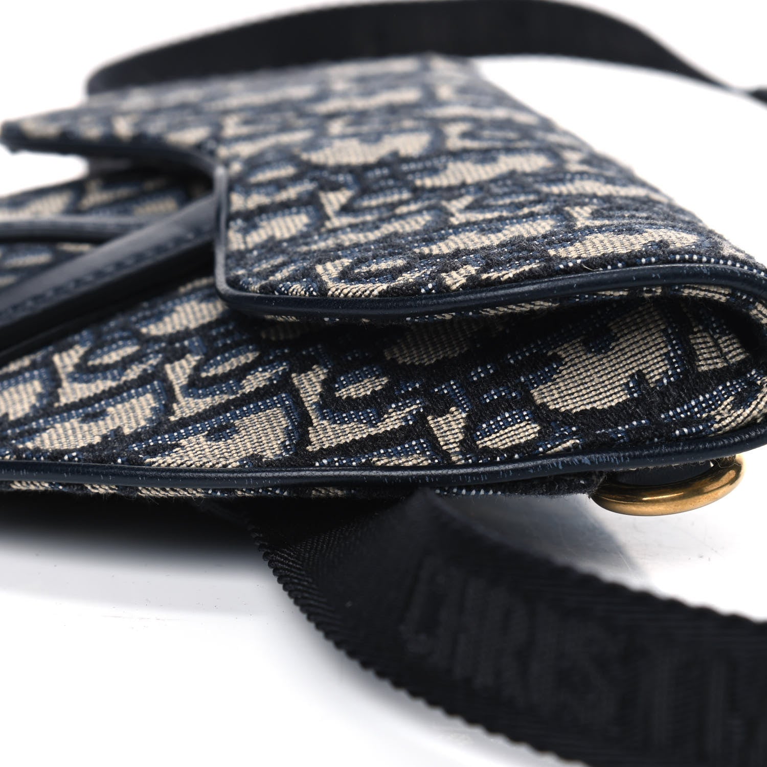 Christian Dior Oblique Saddle Belt Bag Blue 6 of 8