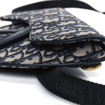 Christian Dior Oblique Saddle Belt Bag Blue 6 of 8