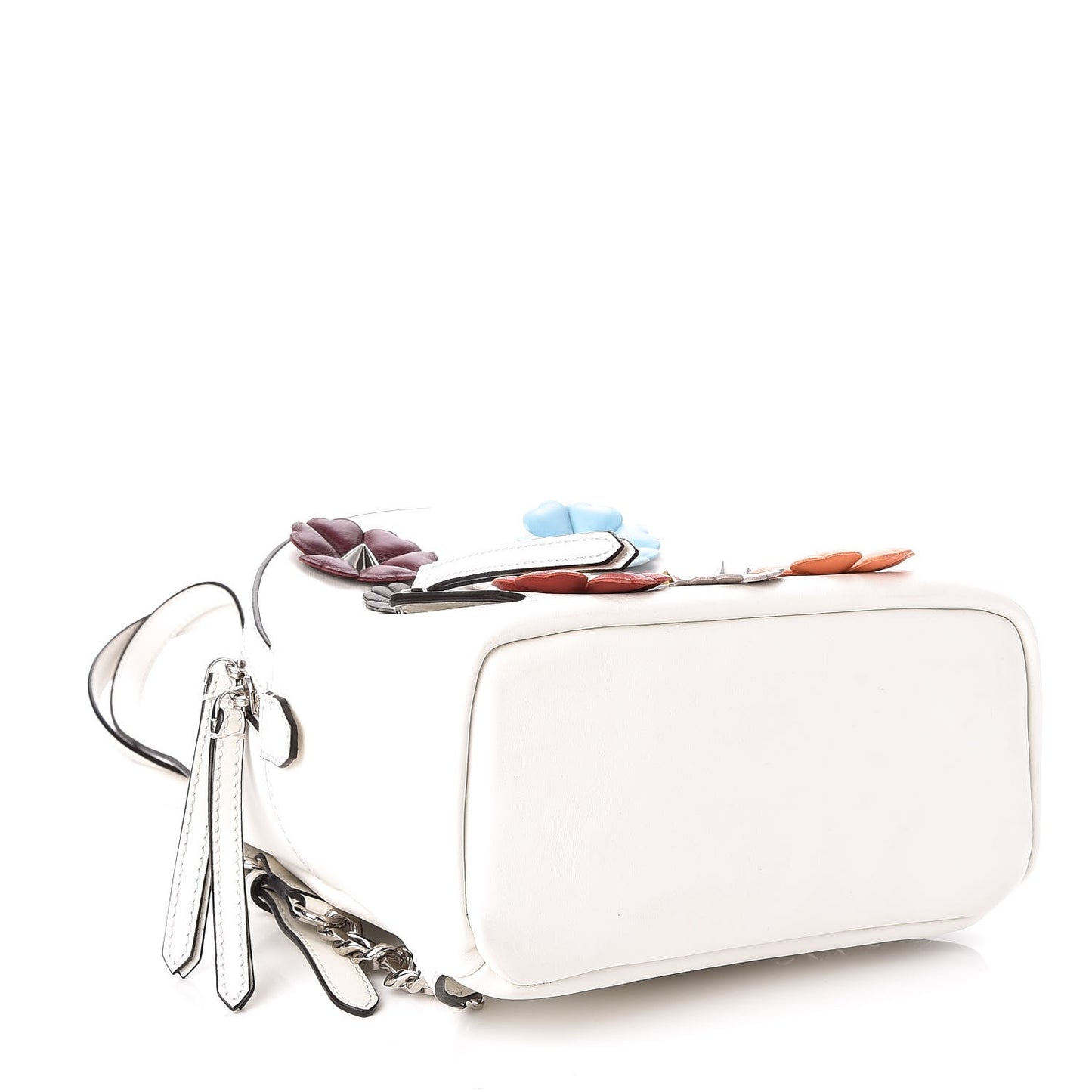 Vitello Century Nappa Flowerland Studded Mini Backpack White Ice Multicolor