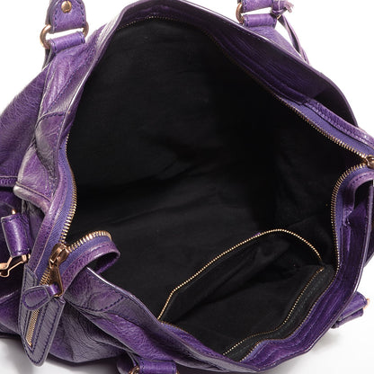 Balenciaga Agneau Giant 12 Rose Gold Hardware City Dark Violet 8 of 12