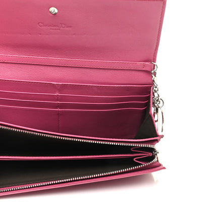 Christian Dior Patent Cannage Rendezvous Wallet Pink 5 of 12