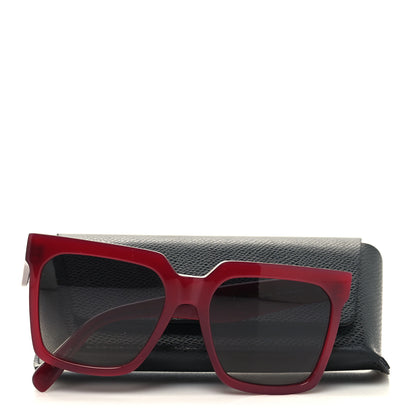 Celine Acetate Polarized Square Sunglasses CL4055IN Red 8 of 8