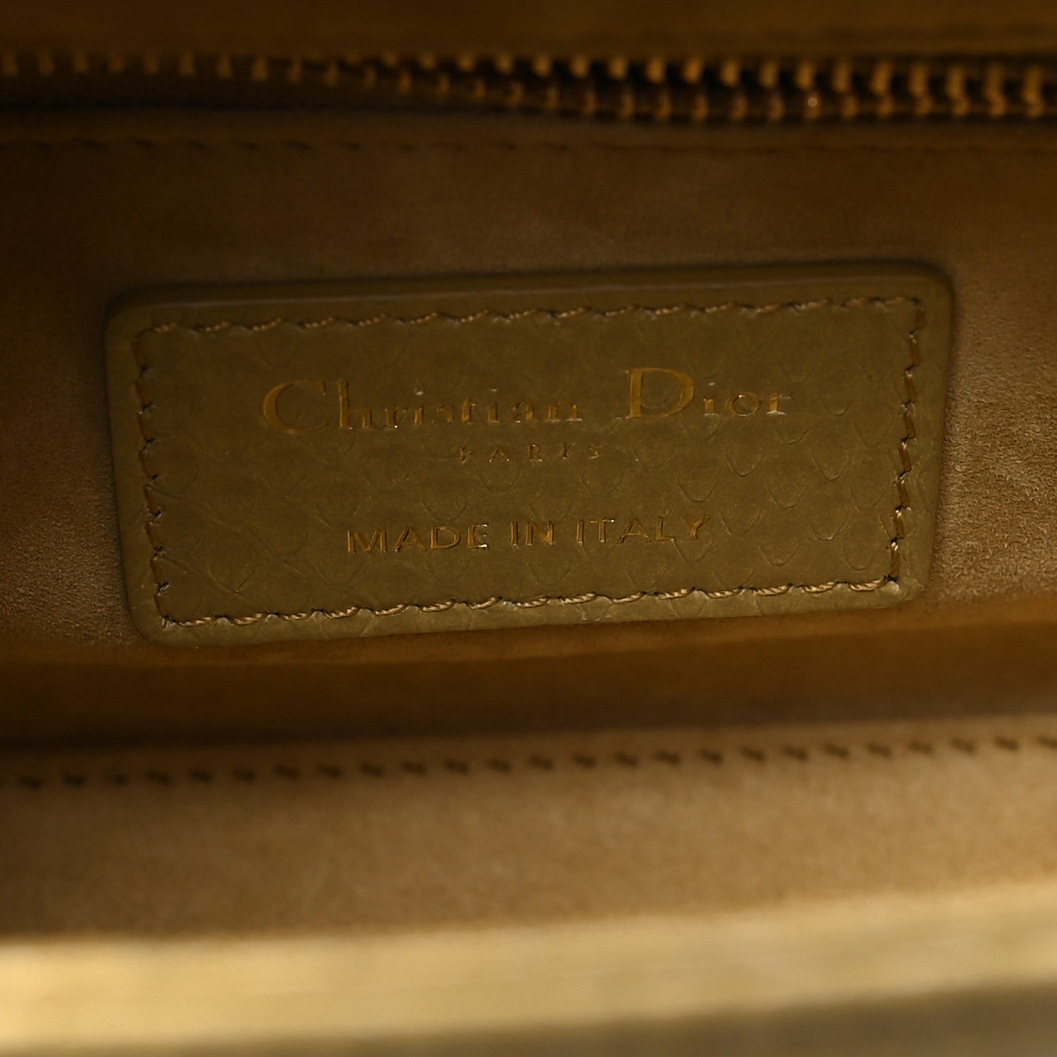 Christian Dior Snakeskin Mini Lady Dior Beige 5 of 11