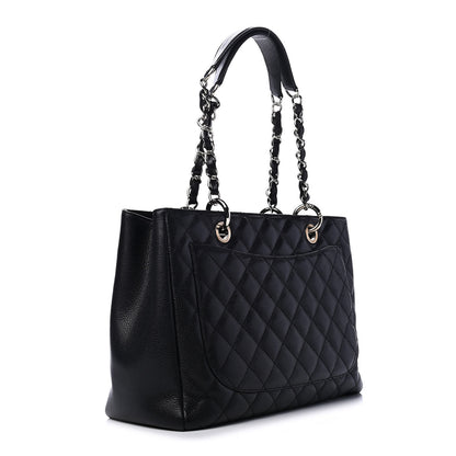 Chanel Caviar Quilted Grand Shopping Tote GST Black 2 of 4