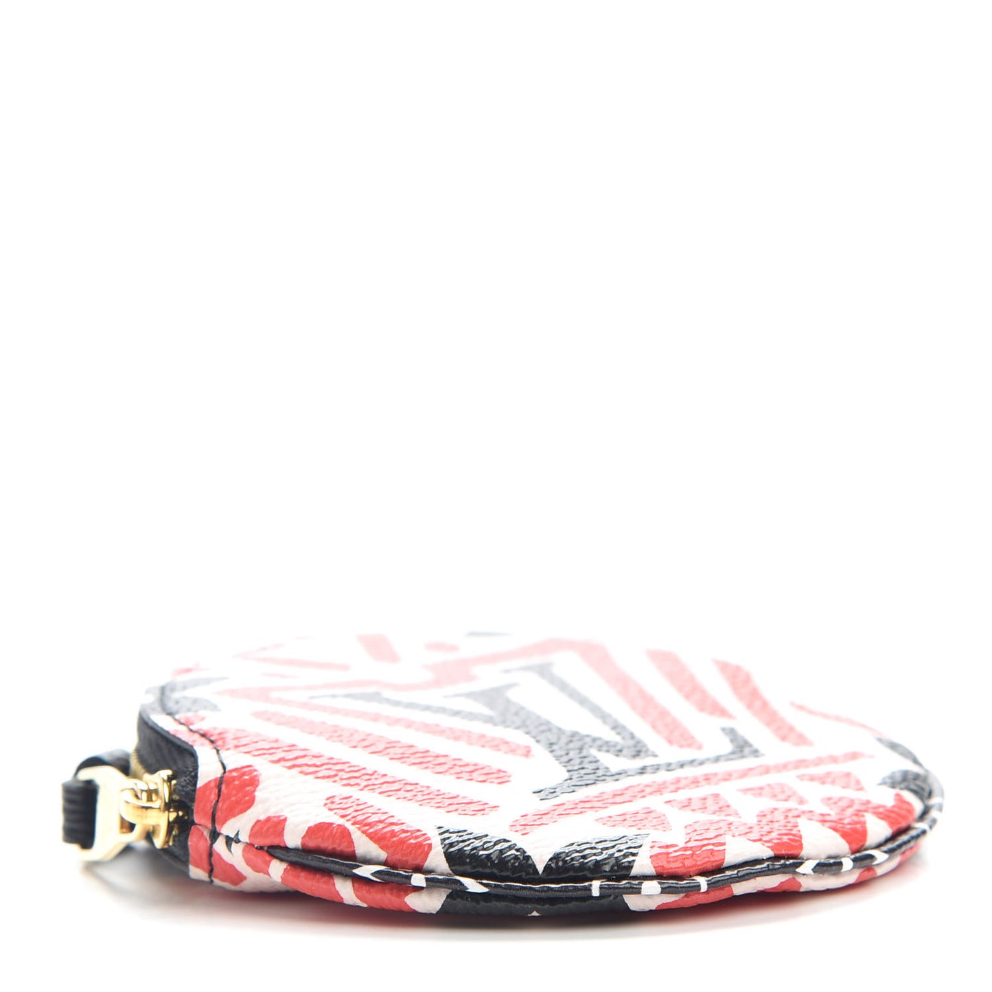 Monogram Giant Crafty Round Coin Purse Creme Rouge