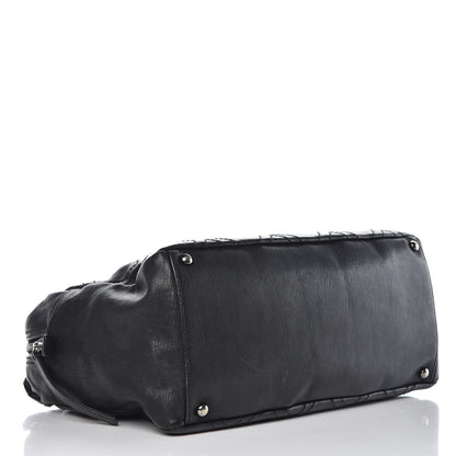 Chanel Calfskin Large Diamond Stitch Tote Black 5 of 16