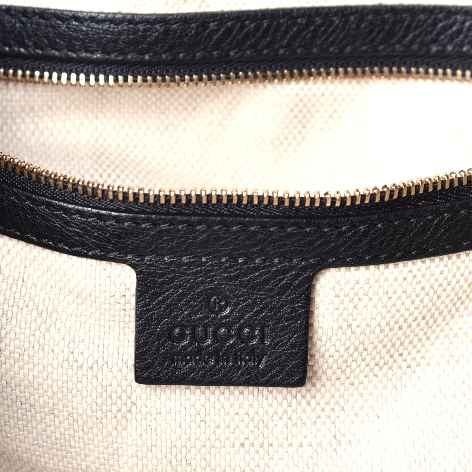 Gucci Pebbled Calfskin Large Soho Shoulder Bag Black 6 of 9